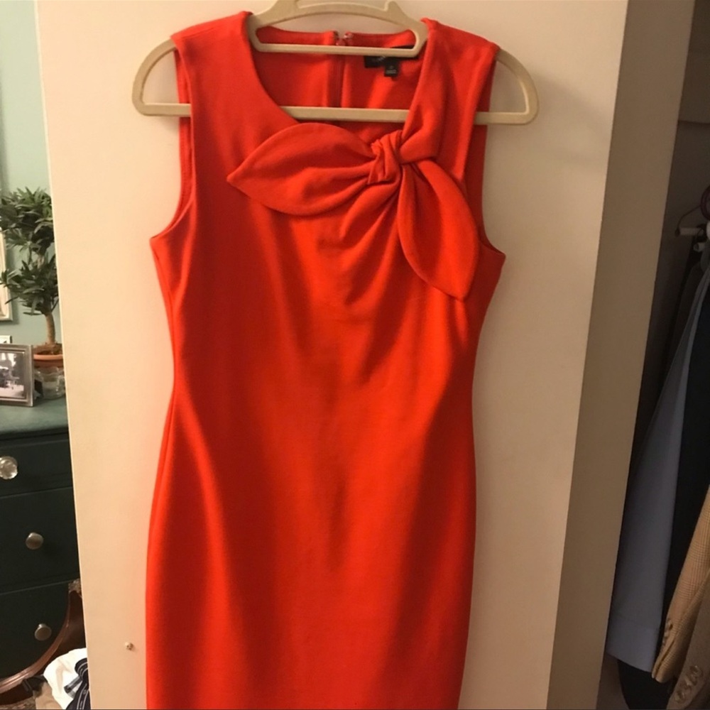 Banana republic deep orange dress